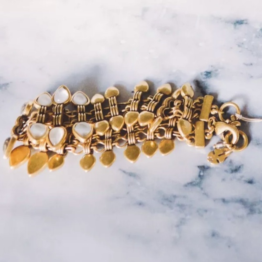 Lucky Brand Women’s Art Deco Brass Bracelet - Picture 4 of 7